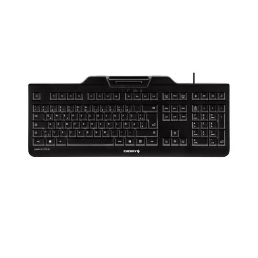 Teclado Contour Design KC 1000 SC membrana completo com hub USB e leitor de cartão inteligente