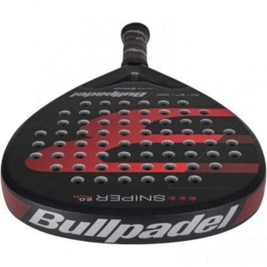 Pala de pádel Bullpadel Sniper 2.0 Power Negra y Roja