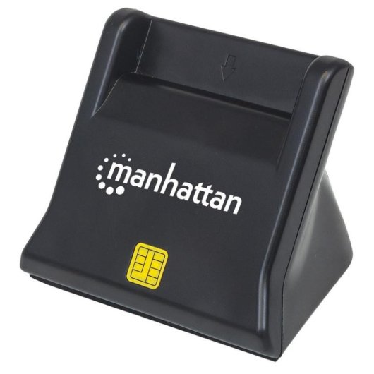 Control de Acceso Manhattan Lector Tarjetas Inteligentes USB 2.0 3 Años Garantía