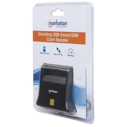 Contrôle d’Accès Manhattan Lector Carte et SIM Utilisateurs Illimités USB 2.0