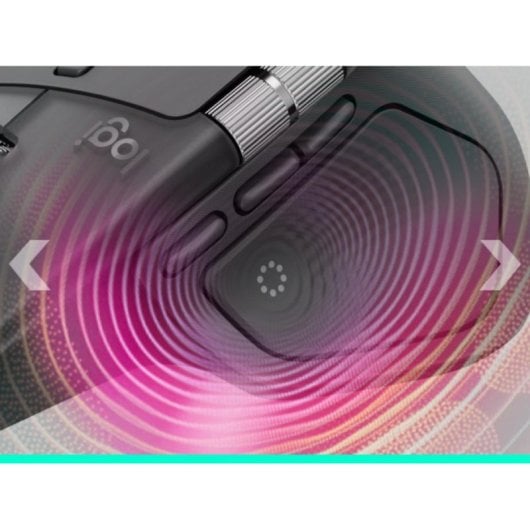 Rato Logitech MX Master 4 for Business RF Bluetooth 8000 DPI Grafite 8 Botões