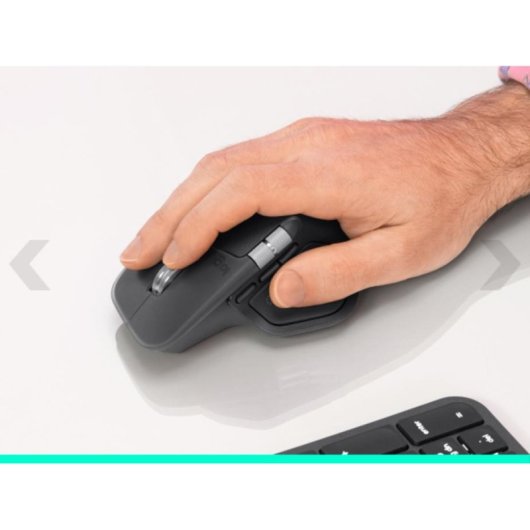 Rato Logitech MX Master 4 for Business RF Bluetooth 8000 DPI Grafite 8 Botões