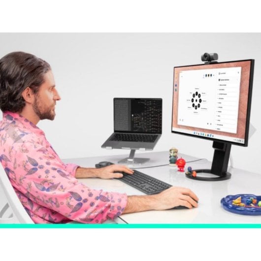 Rato Logitech MX Master 4 for Business RF Bluetooth 8000 DPI Grafite 8 Botões