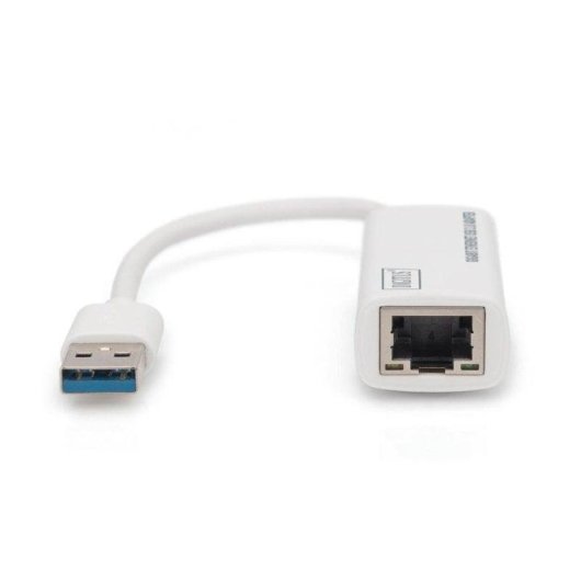 Adaptador Digitus USB 3.0 Gigabit Ethernet Blanco
