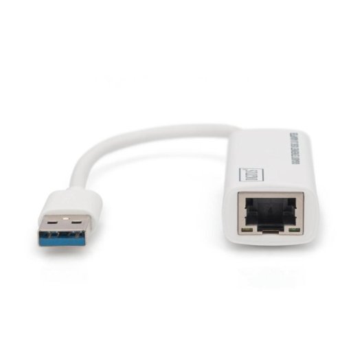 Adaptador Digitus USB 3.0 Gigabit Ethernet Blanco