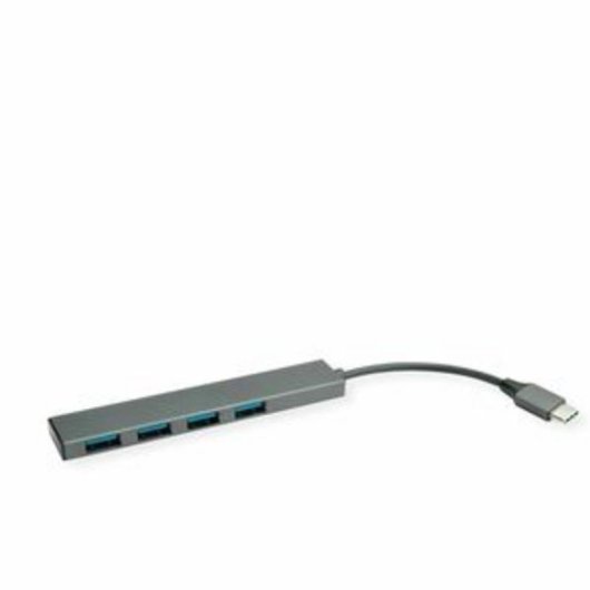 Hub Roline 4 Ports 5000 Mbit/s USB 3.2 Gen 1 Modell 14.02.5052 Aluminium Grau