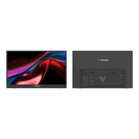 Écran PC Verbatim Portable Dual Essentials 15,6" Full HD IPS HDR Haut-parleurs VESA