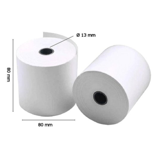Thermopapier Iggual Pack 500 Rollen ohne BPA 80x80mm