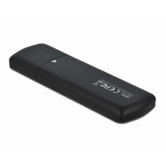 Caja PC Delock Combo M.2 Aluminio Negro USB Type-C sin herramientas