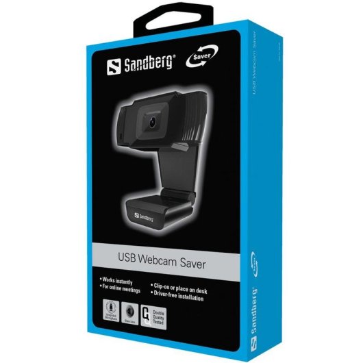 Cámara web Sandberg USB Webcam Saver 0.3 MP 640x480 USB 2.0