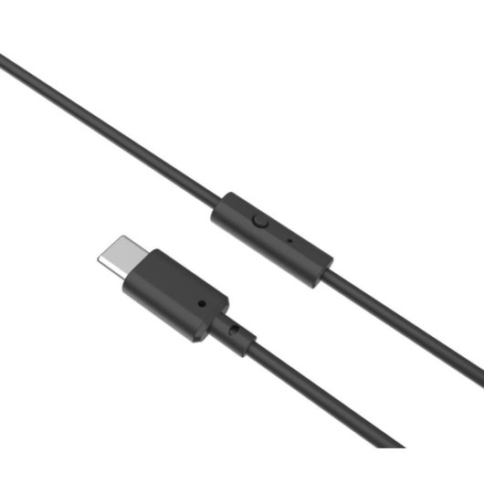 Auriculares vidaXL con cable USB-C para música y uso diario, negros, diadema ajustable