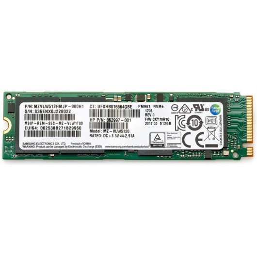 Disco Rigido HP SSD 1TB PCIe 4x4 NVMe TLC 22x80x2,3 mm 8 g