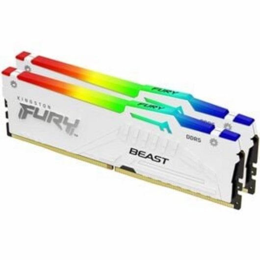 Arbeitsspeicher RAM Kingston FURY Beast RGB 64GB 2x32GB DDR5 6000MHz CL30 AMD EXPO Weiß