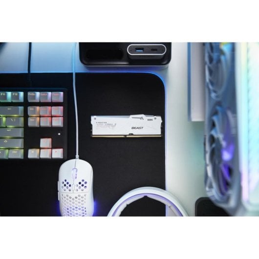 Arbeitsspeicher RAM Kingston FURY Beast RGB 64GB 2x32GB DDR5 6000MHz CL30 AMD EXPO Weiß