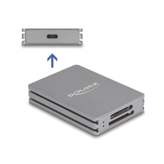 Lector de tarjetas Delock USB Type-C para SD y CFexpress