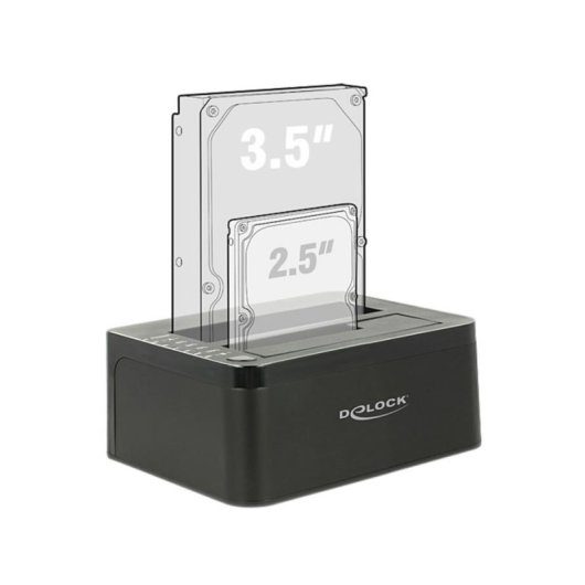Base de conexión Delock 62661 para 2 HDD/SSD USB 3.2 Gen 1
