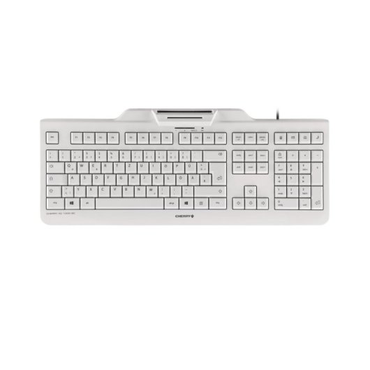 Teclado Contour Design KC 1000 SC completo com fio USB QWERTZ cinzento
