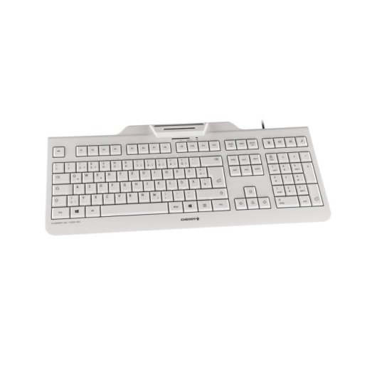 Teclado Contour Design KC 1000 SC completo com fio USB QWERTZ cinzento
