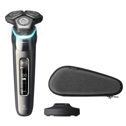 Afeitadora Facial Philips Shaver Series 9000 S9974/35 Inalámbrica 60min Seco y Mojado 3 Cuchillas Carga Rápida