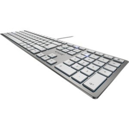 Tastiera Cherry KC 6000 Slim cablata USB QWERTZ completa argento