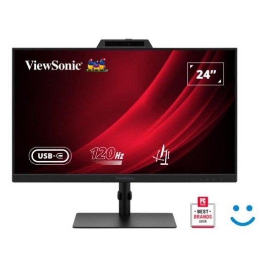 Monitor PC Viewsonic VG2441V 24" FullHD 120Hz IPS Webcam Regolabile