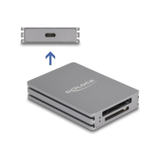 Lector de tarjetas Delock USB Type-C para SD y CFexpress Type B