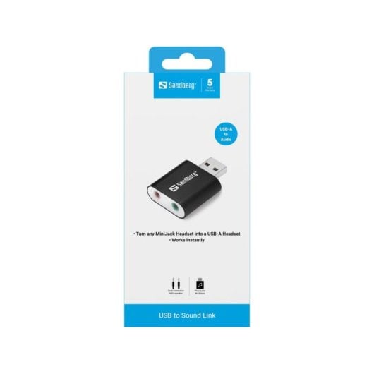 Adattatore Audio USB Sandberg USB to Sound Link 2.0 canali