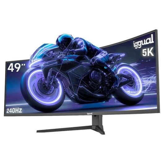 Monitor Iggual MM AA 49" UltraWide 5K 240Hz VA Curvo Altura Ajustável 1ms FreeSync HDR