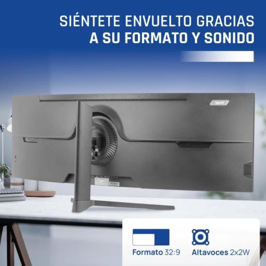 Monitor Iggual MM AA 49" UltraWide 5K 240Hz VA Curvo Altura Ajustável 1ms FreeSync HDR