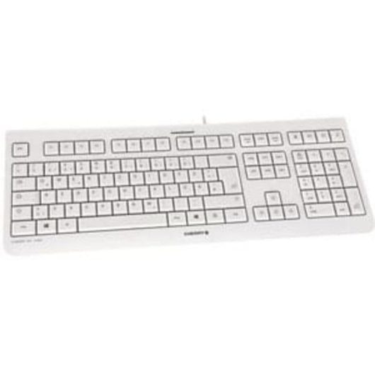 Teclado Cherry KC 1000 alámbrico USB QWERTZ completo con teclas silenciosas y duraderas