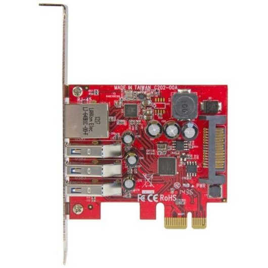 Netzwerkkarte StarTech.com PCI Express USB 3.2 Gen 1 5Gbps Gigabit Ethernet Combo