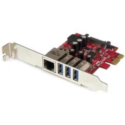 Placa de Rede StarTech.com PCI Express USB 3.2 Gen 1 5Gbps Ethernet Gigabit