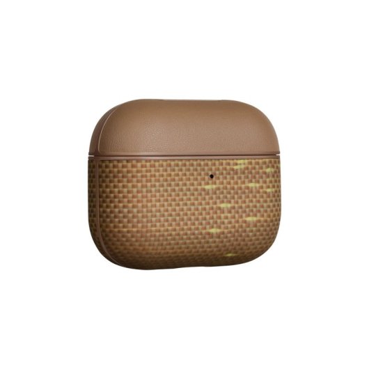 Pitaka Funda Para Airpods Pro 3 – Carcasa Magnética De Fibra De Aramida Golden Glint, Diseño Ultraligero Y Protección Se