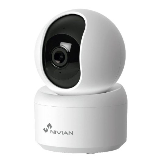 Nivian Seguridad Smart Pack Cámara WiFi interior+exterior app TUYA, audio bidireccional, motorizadas