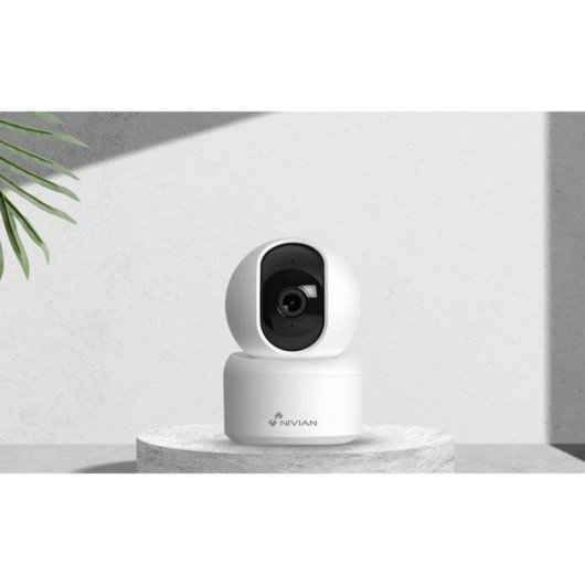 Nivian Seguridad Smart Pack Cámara WiFi interior+exterior app TUYA, audio bidireccional, motorizadas
