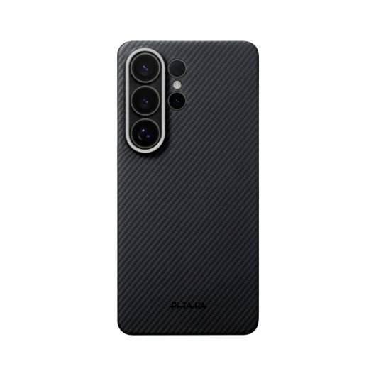 Pitaka Funda Para Galaxy S26 Ultra – Carcasa Edge Negro/gris Twill, Diseño Ultrafino Y Ajuste Preciso