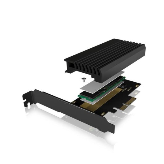Scheda di Interfaccia ICY BOX IB-PCI214M2-HSL PCIe 4.0 M.2 Nero Passivo