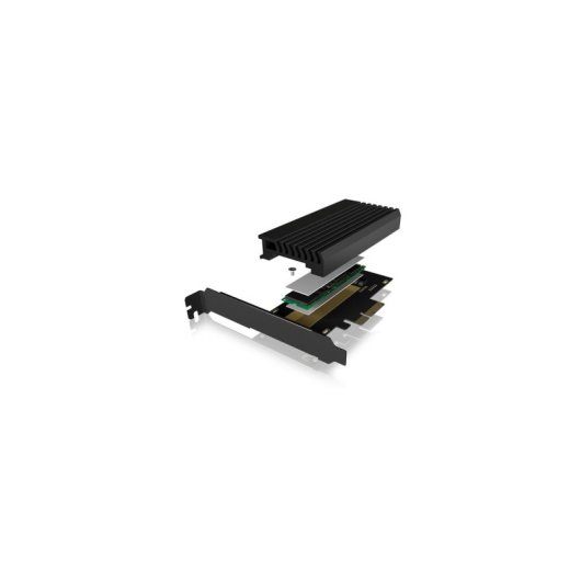 Scheda di Interfaccia ICY BOX IB-PCI214M2-HSL PCIe 4.0 M.2 Nero Passivo