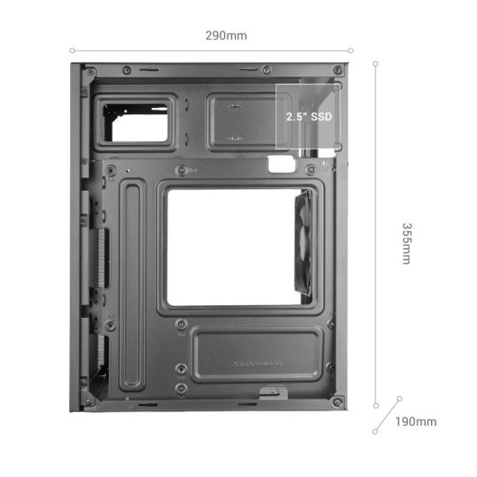 Torre Mars Gaming MC-MESHPRO MicroATX AirMesh Pro USB-C Branco