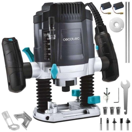 Cecotec Fresadora Eléctrica De Cable Multishape 900 Inmersion. 1200w, Incluye 5 Fresas, Compatible Con Fresas Grandes Y 