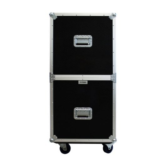 Kimex Flight Case Para Dos Pantallas De Tv 55"-70"