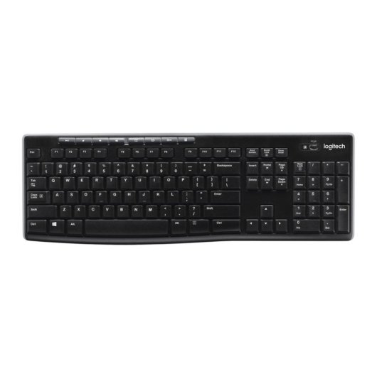 Teclado Logitech K270 completo sem fios QWERTZ com recetor Unifying USB