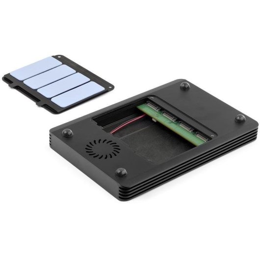 Caja PC StarTech 4 Einschübe M.2 PCIe Thunderbolt 3 Metall Schwarz mit Lüfter