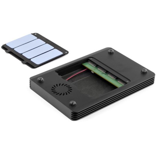 Caja PC StarTech 4 Bahías M.2 PCIe Thunderbolt 3 Metal Negro con Ventilador