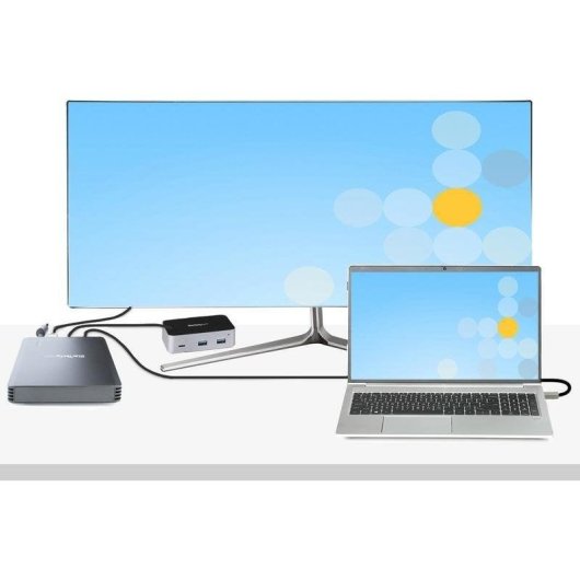 Caja PC StarTech 4 Einschübe M.2 PCIe Thunderbolt 3 Metall Schwarz mit Lüfter