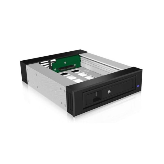 Panel embellecedor frontal ICY BOX IB-129SSK-B 5.25" Negro Aluminio