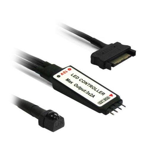 Regulador Inteligente de Luz Nanoxia NXRGBC Inalámbrico Negro Blanco