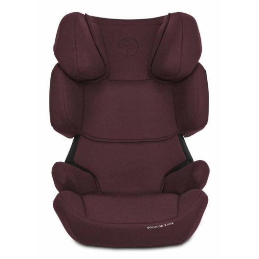 Silla de coche infantil Cybex Solution X i-Fix Grupo 2-3 Roja con Reposacabezas Ajustable