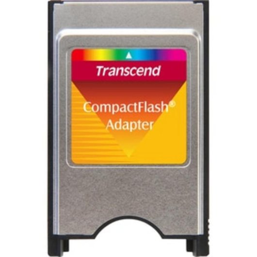 Lecteur de cartes Transcend Adaptateur CompactFlash vers PCMCIA Argenté