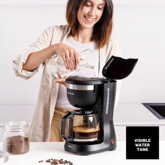 Cafetera de Goteo Taurus Verona 1,25L 680W 12 Tazas Filtro Permanente Antigoteo